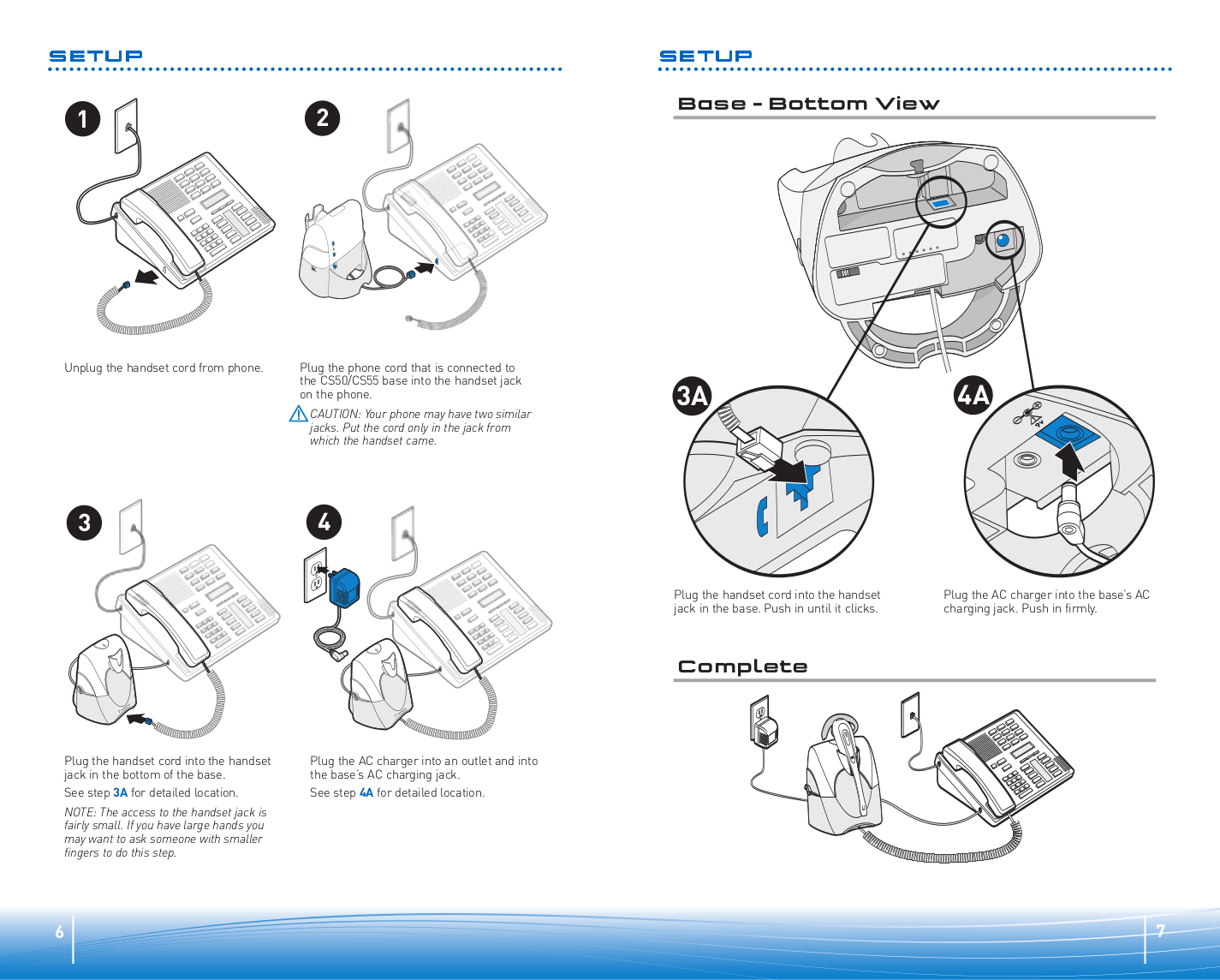 PDF manual for Plantronics Headset CS50